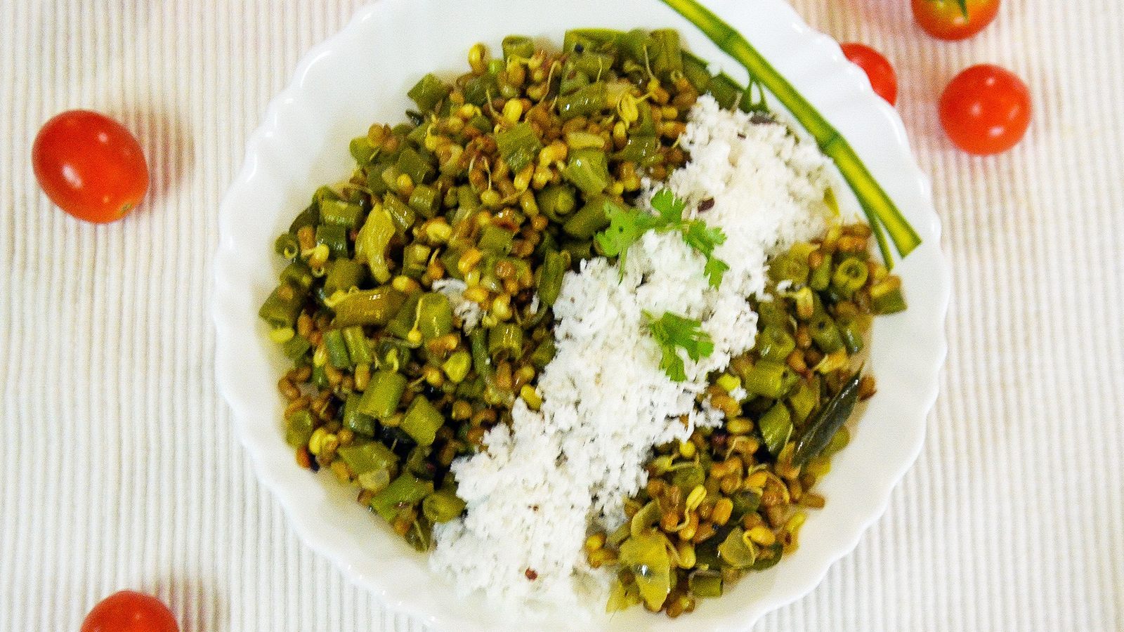 French Beans with Sprouts
